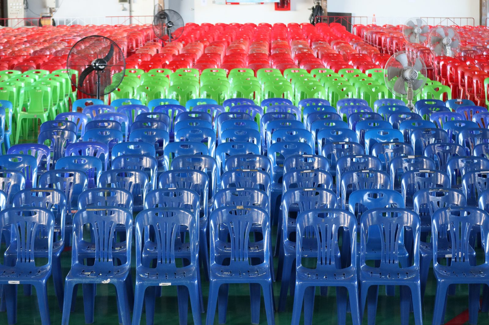 Finished chairs ready for dispatch